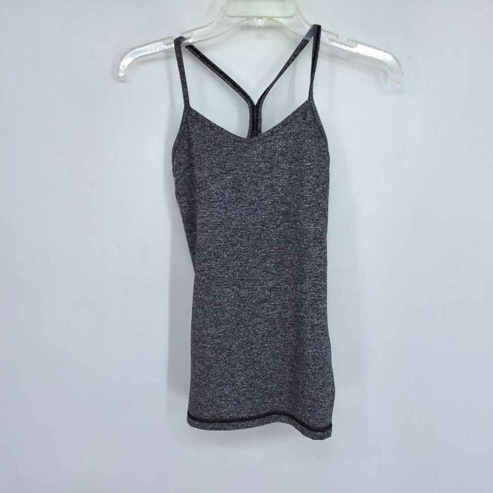 lululemon athletica Sz 2 Power Y Gray Tank Top